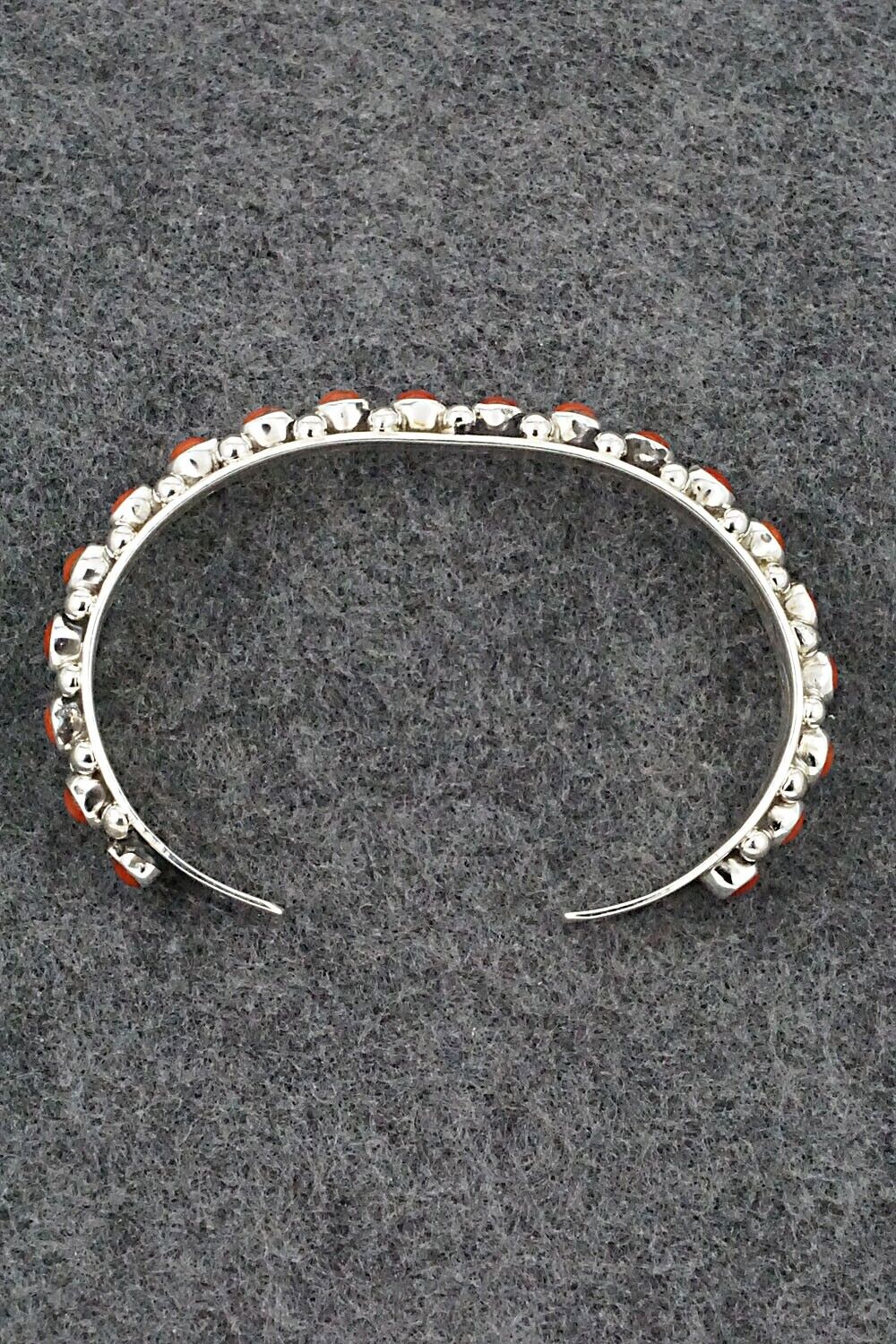 Coral & Sterling Silver Bracelet - Darlene Begay