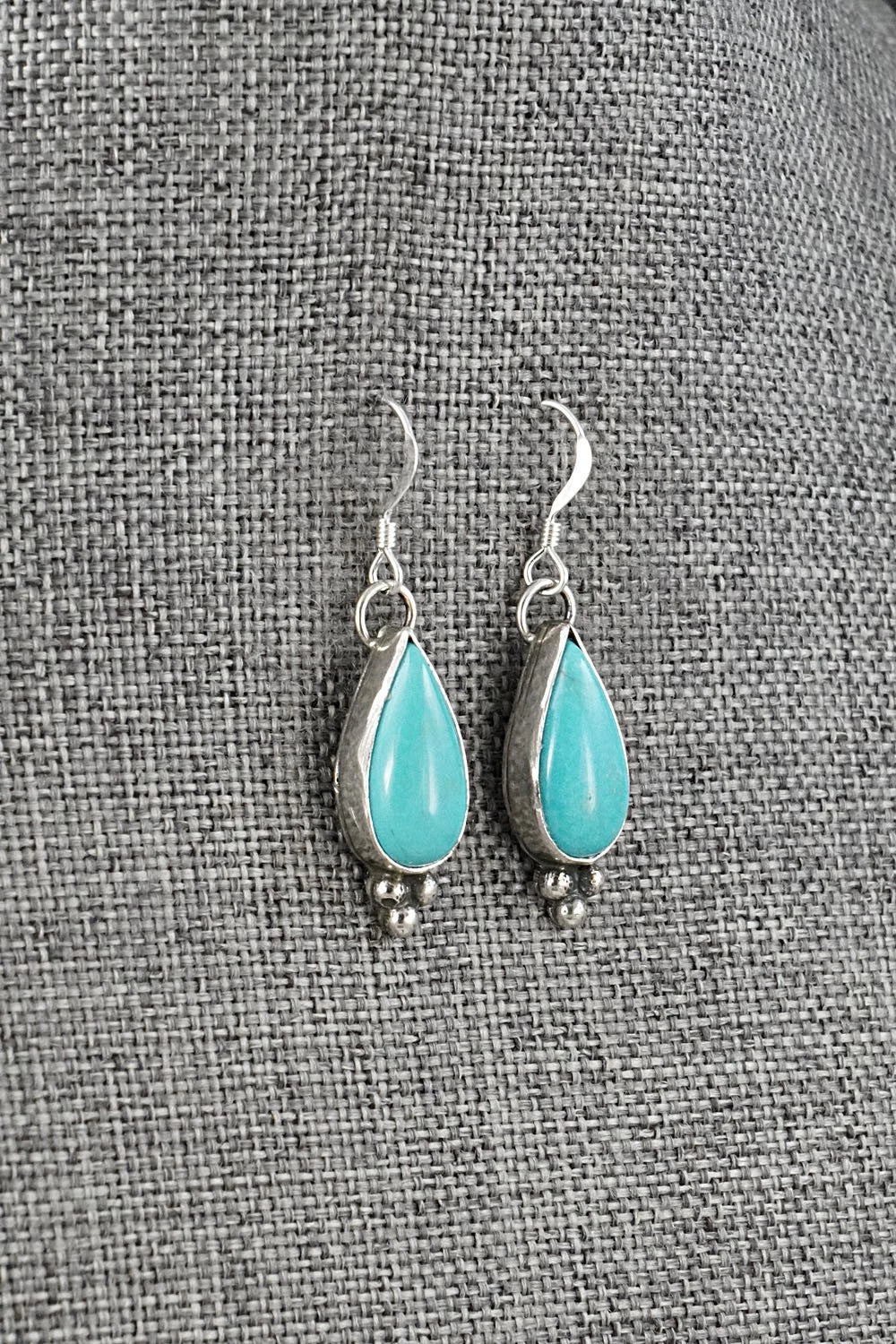 Turquoise & Sterling Silver Earrings - Robinson Martinez
