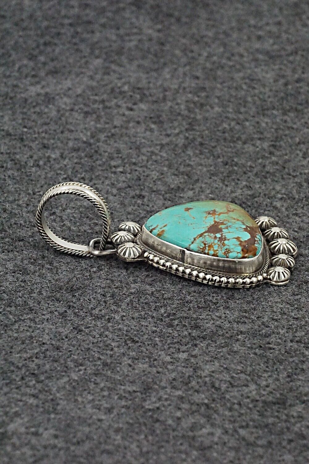 Turquoise & Sterling Silver Pendant - Kathleen Livingston