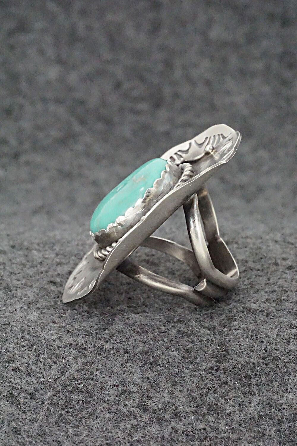 Turquoise & Sterling Silver Ring - Tim Yazzie - Size 7