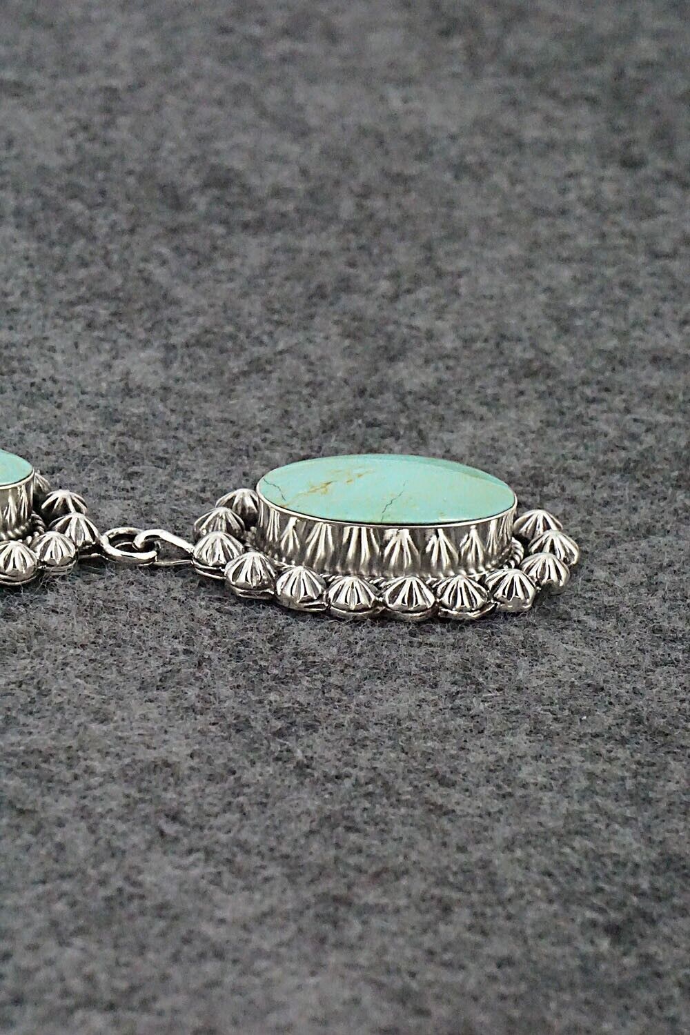 Turquoise & Sterling Silver Pendant - Sheena Jack