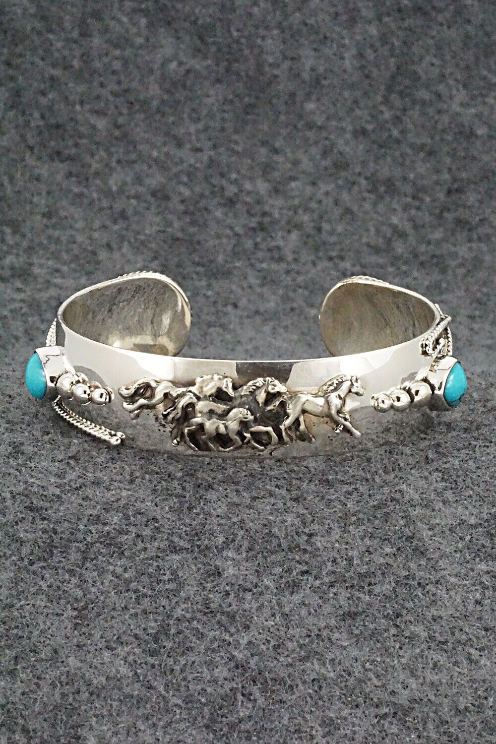 Turquoise & Sterling Silver Bracelet - Bobby Platero