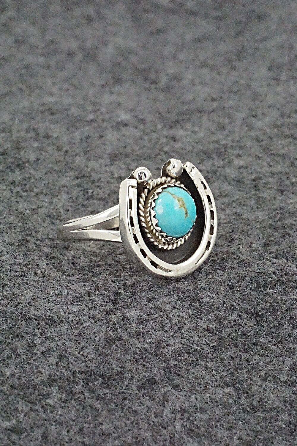 Turquoise & Sterling Silver Ring - Alice Rose Saunders - Size 7.5