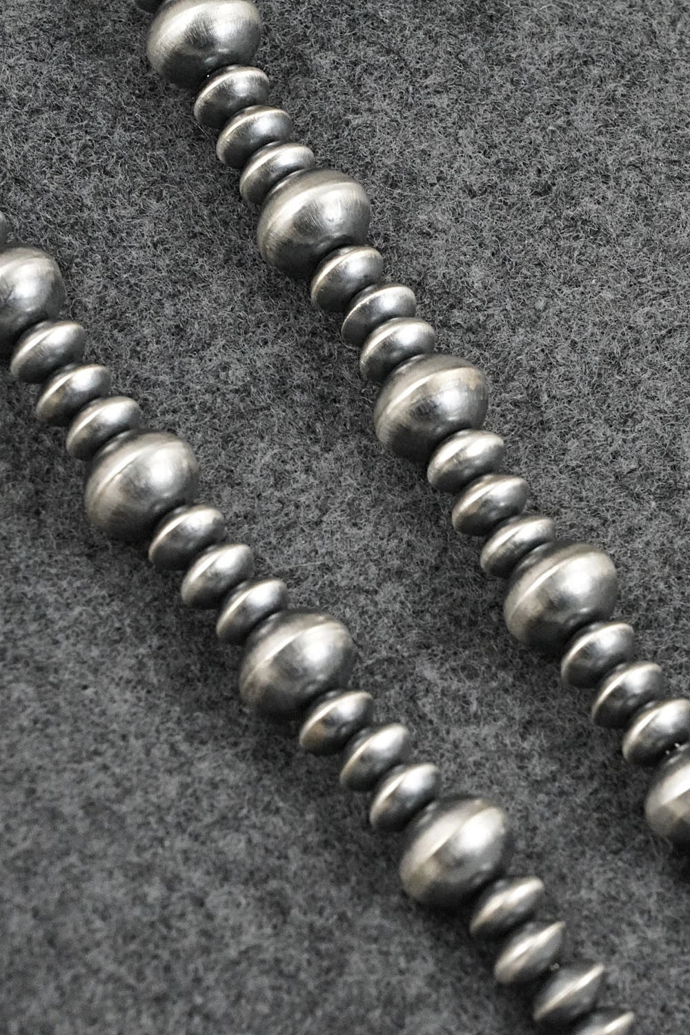 Sterling Silver Navajo Pearl Necklace 22" - Crystal Haley