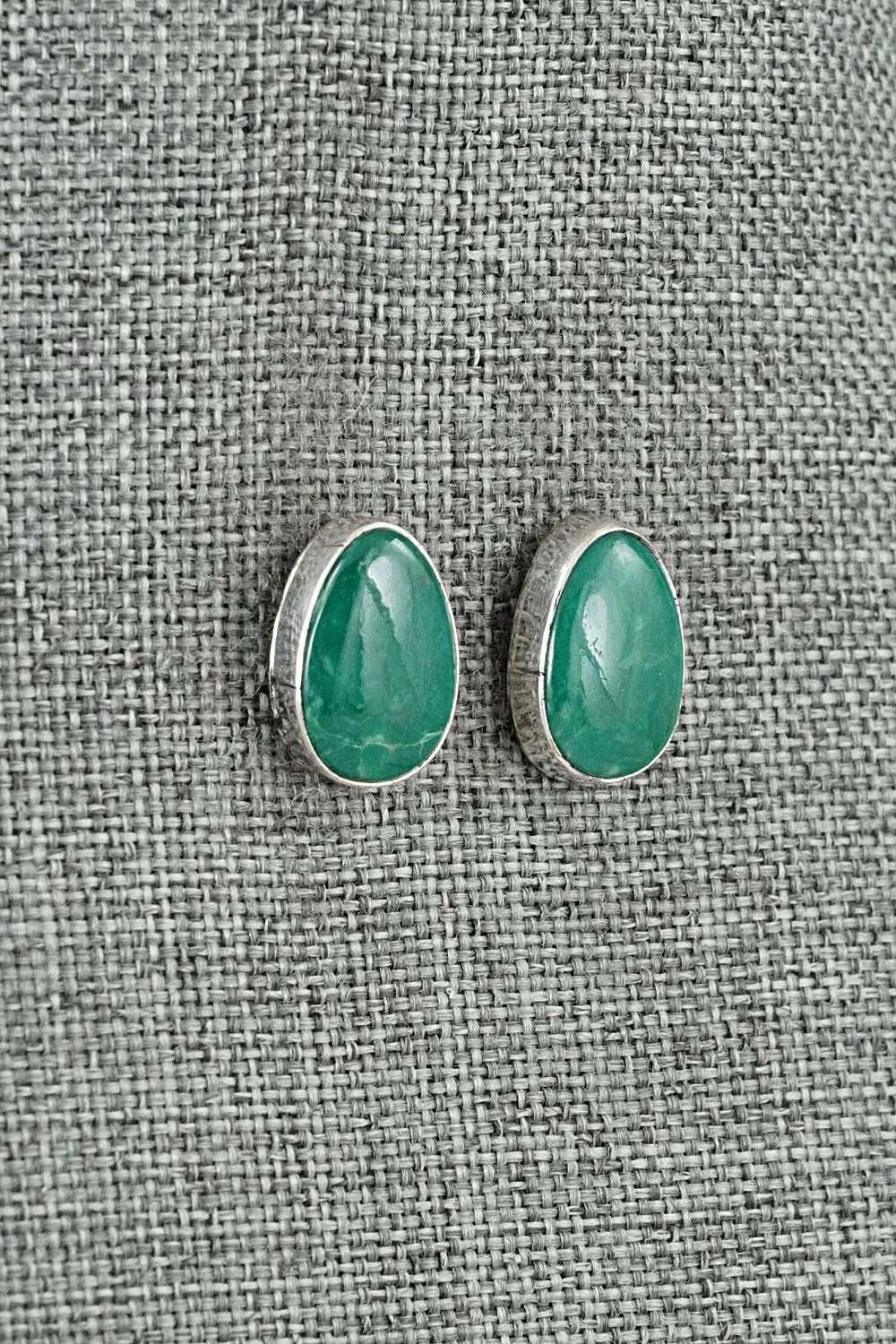 Turquoise & Sterling Silver Earrings - Rosemary Saunders