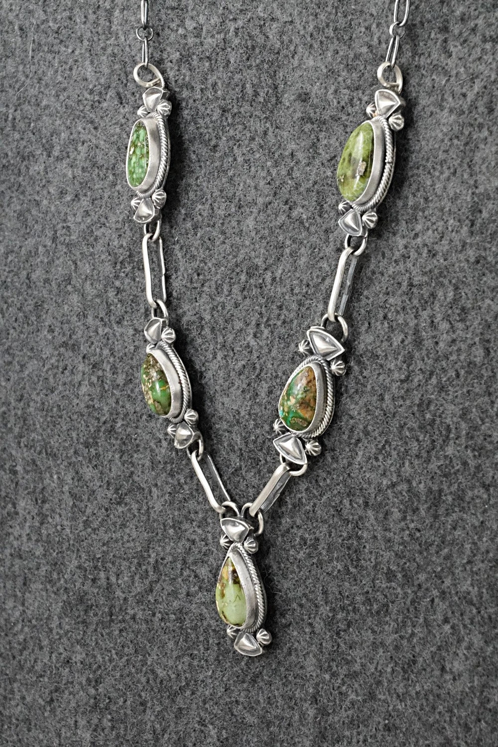 Turquoise & Sterling Silver Necklace - Derrick Gordon