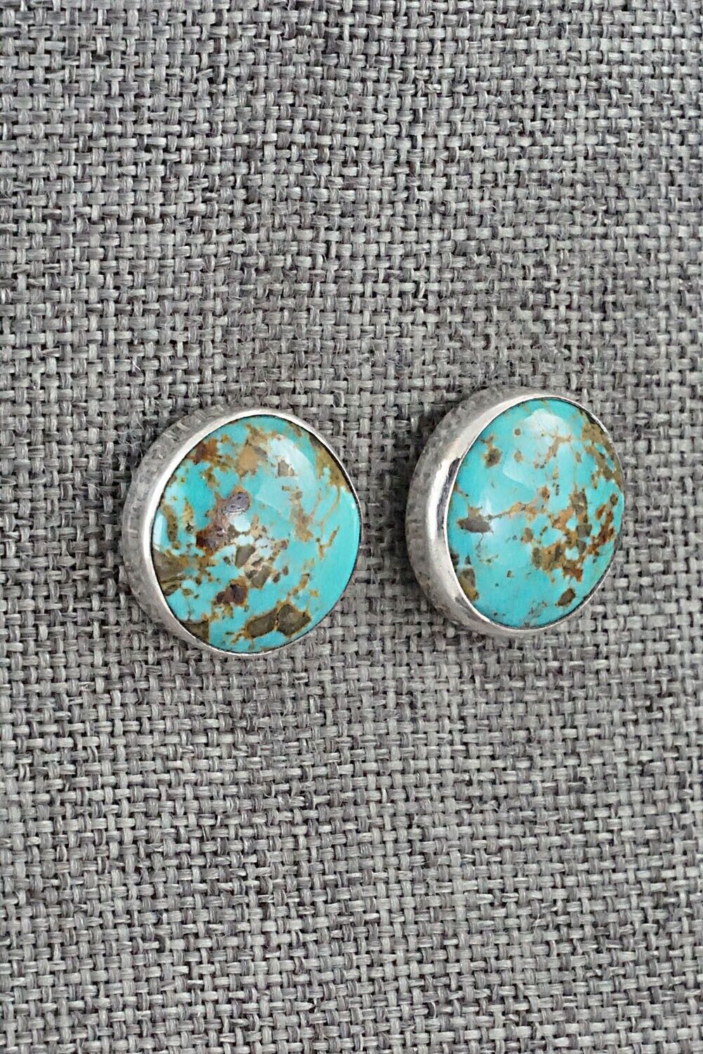 Turquoise & Sterling Silver Earrings - Marco Begaye