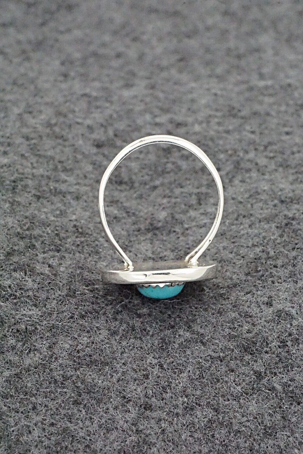 Turquoise & Sterling Silver Ring - Alice Rose Saunders - Size 7.5
