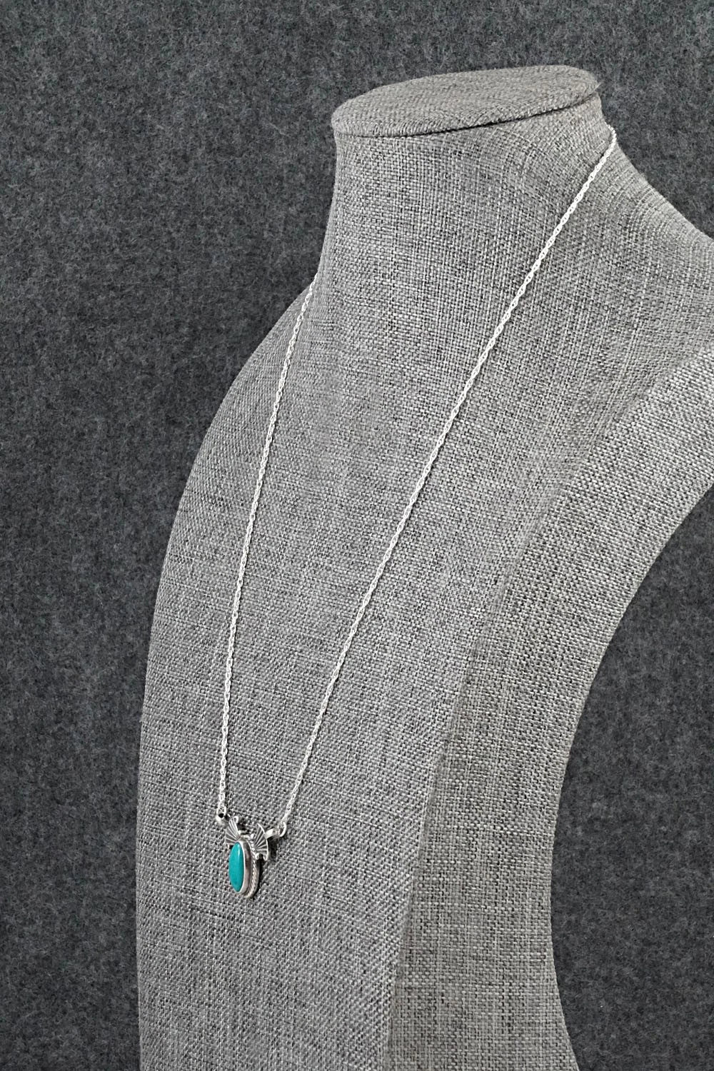 Turquoise & Sterling Silver Necklace - Verley Betone