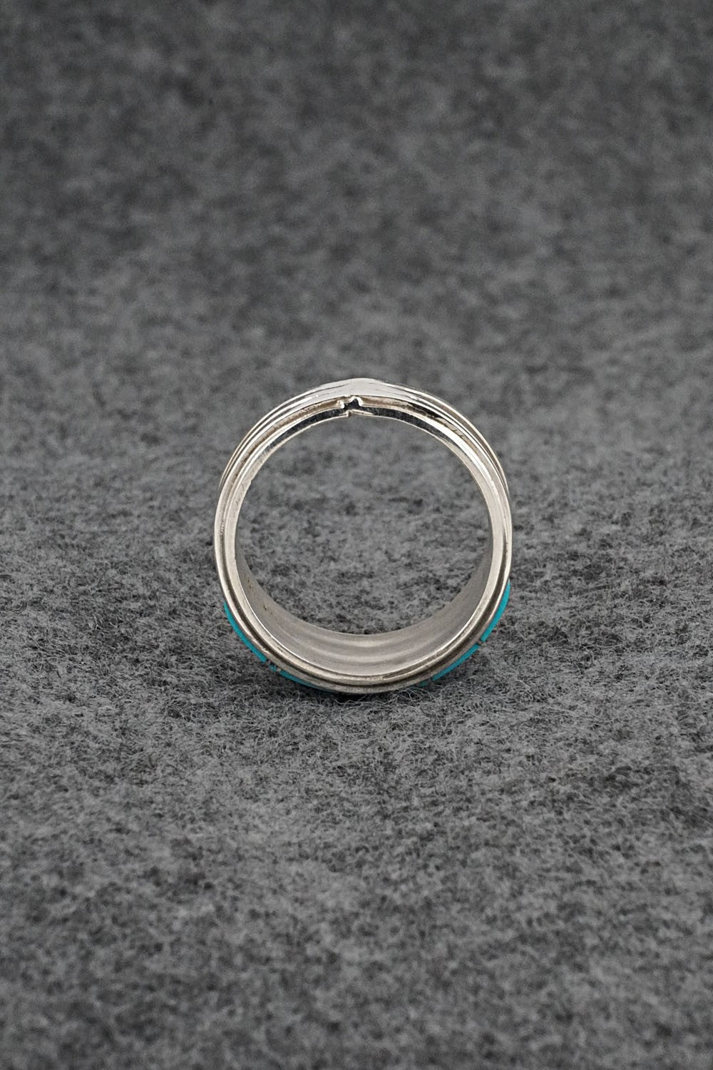 Turquoise & Sterling Silver Ring - Wilbert Muskett Jr. - Size 8.5