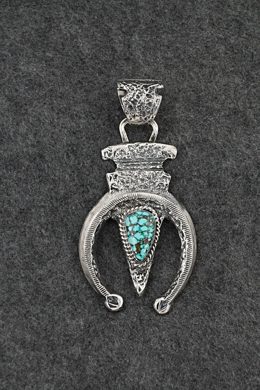 Turquoise & Sterling Silver Pendant - Delbert Arviso