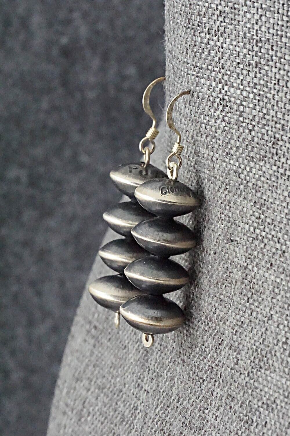 Sterling Silver Navajo Pearl Earrings - Preston Haley