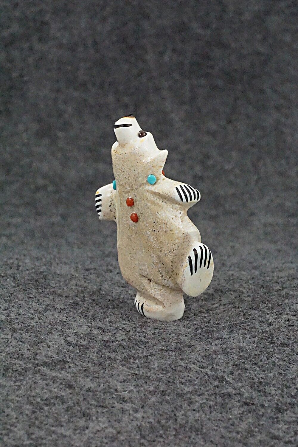 Dancing Bear Zuni Fetish Carving - Claudia Peina