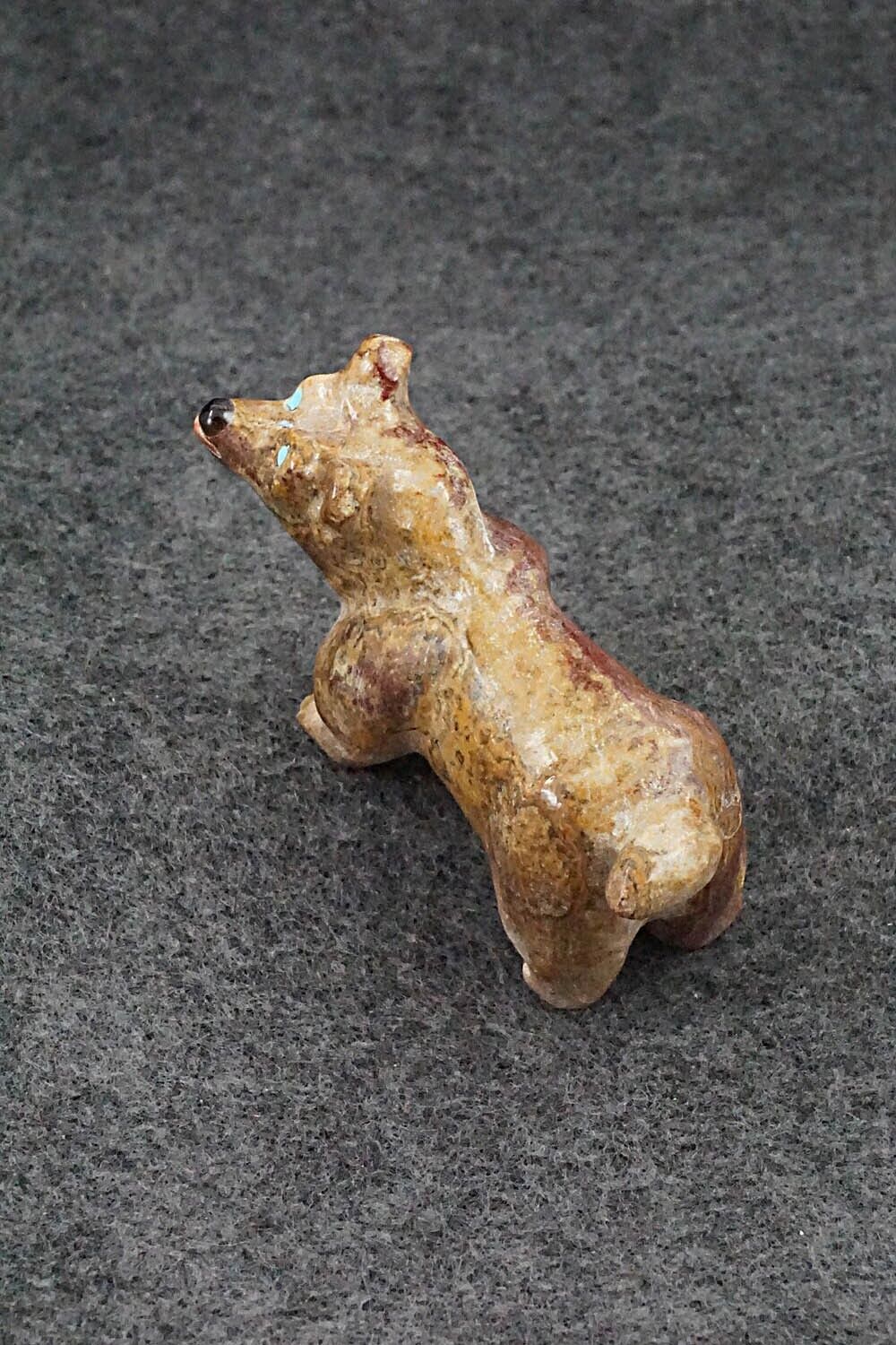 Wolf Zuni Fetish Carving - Freddie Leekya