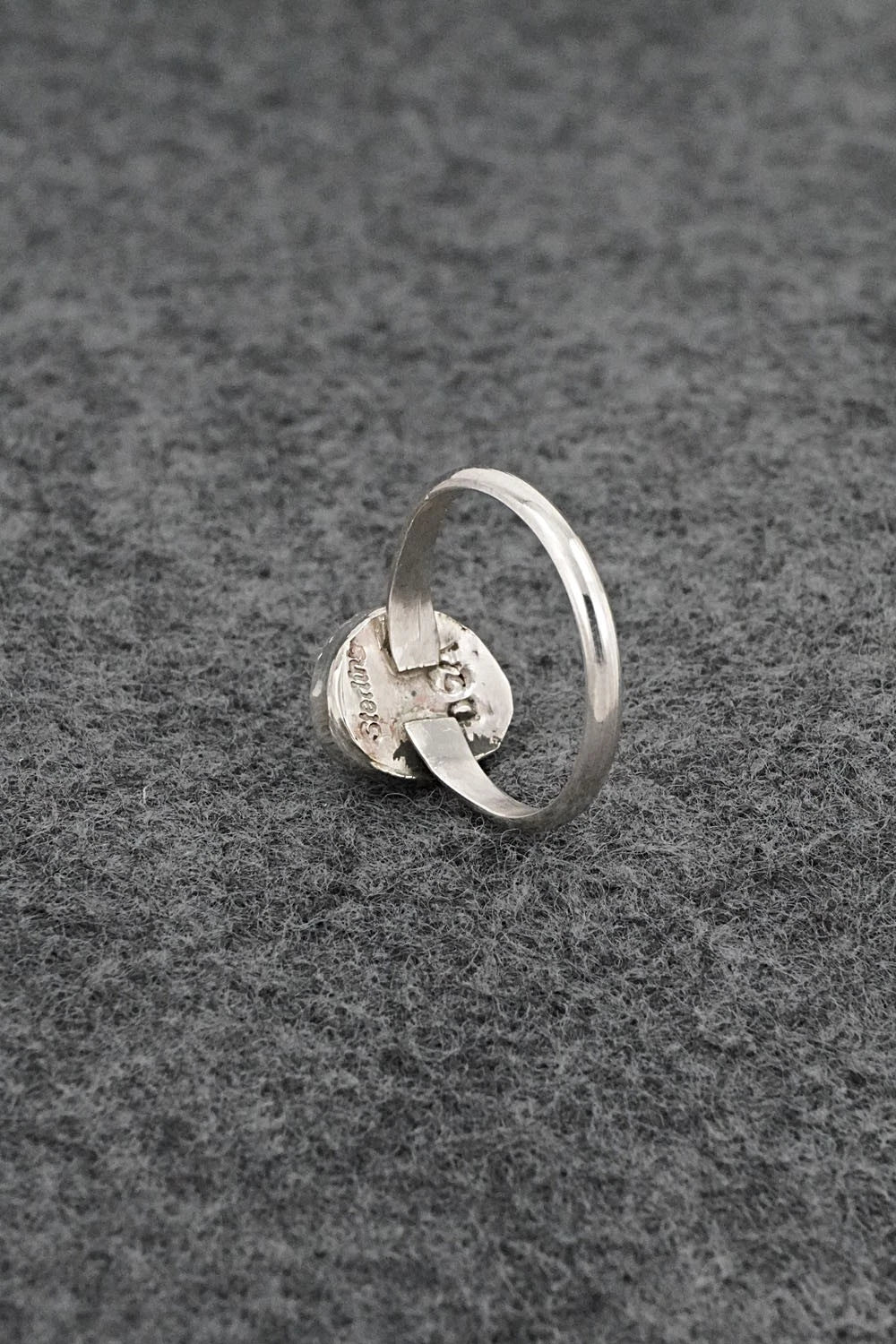 Turquoise & Sterling Silver Ring - Darius Arviso - Size 6.5