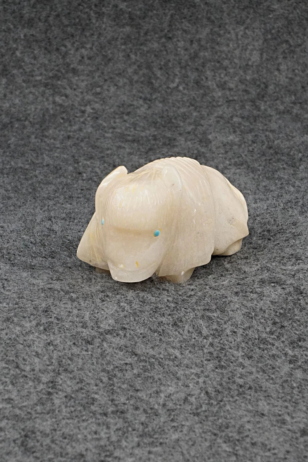 Buffalo Zuni Fetish Carving - Gilbert Lonjose