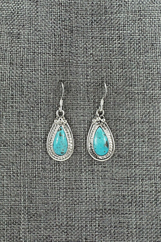 Turquoise & Sterling Silver Earrings - Verley Betone