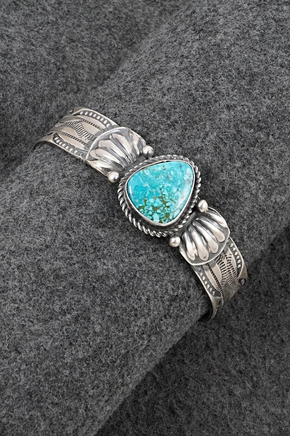 Turquoise & Sterling Silver Bracelet - Tillie Jon