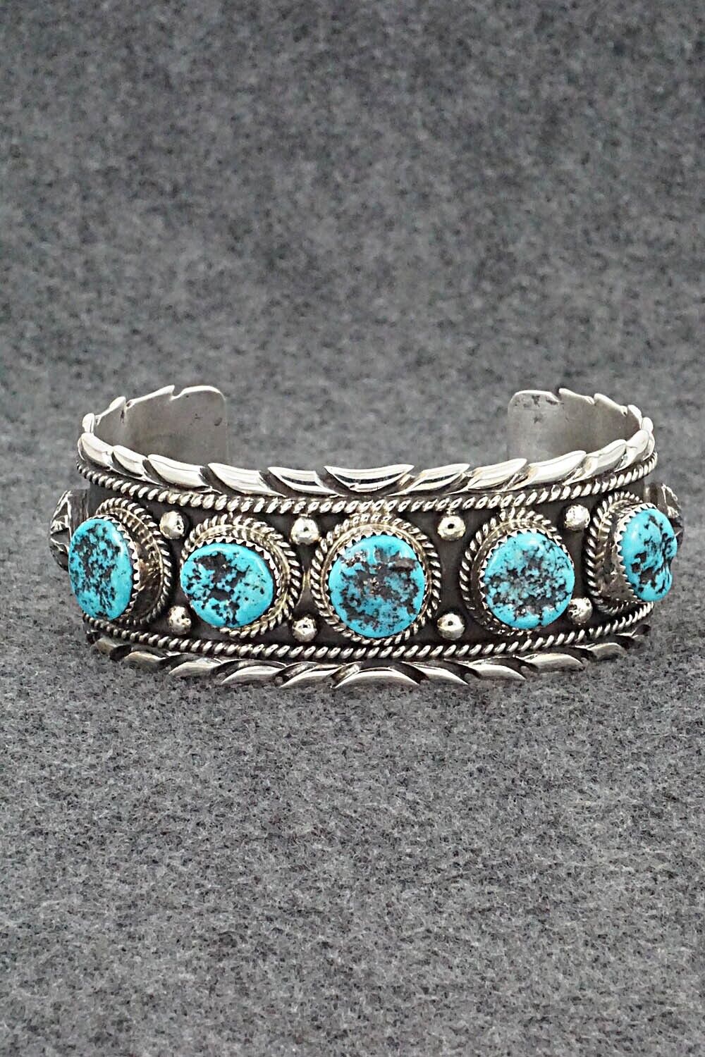 Turquoise and Sterling Silver Bracelet - Vernon Johnson