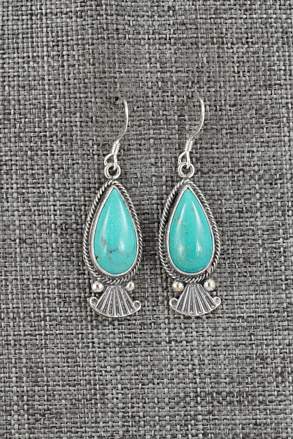 Turquoise & Sterling Silver Earrings - Verley Betone