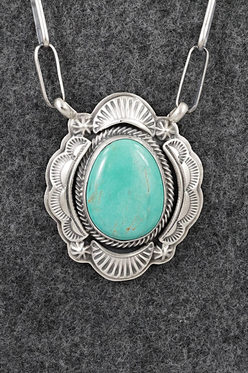 Turquoise & Sterling Silver Necklace - Randy Boyd