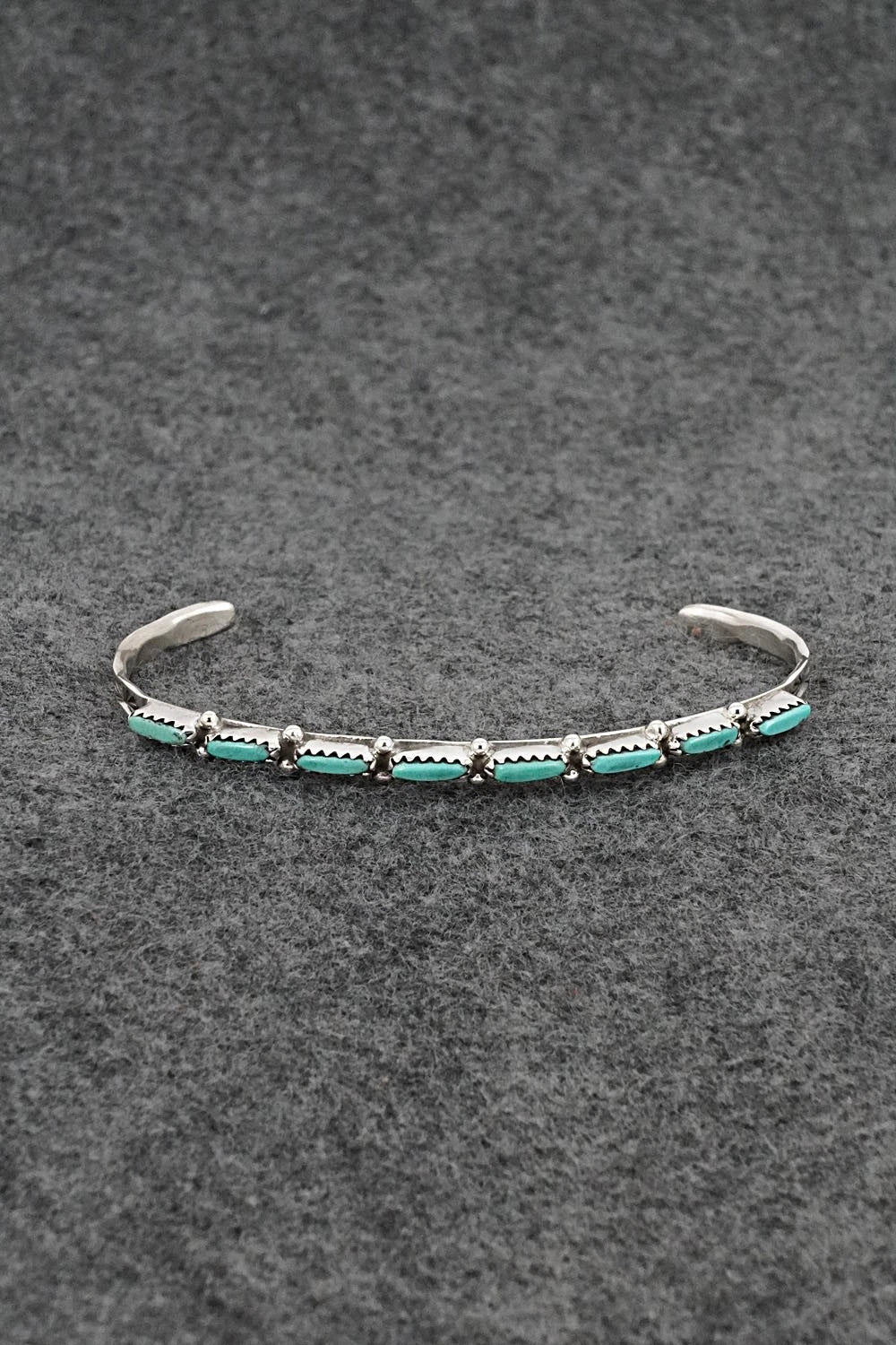 Turquoise & Sterling Silver Bracelet - Murray Hannaweeka