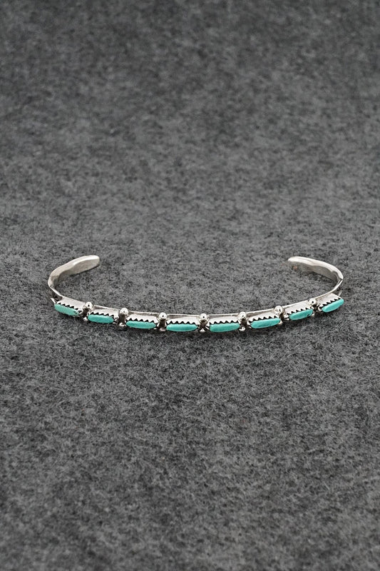 Turquoise & Sterling Silver Bracelet - Murray Hannaweeka