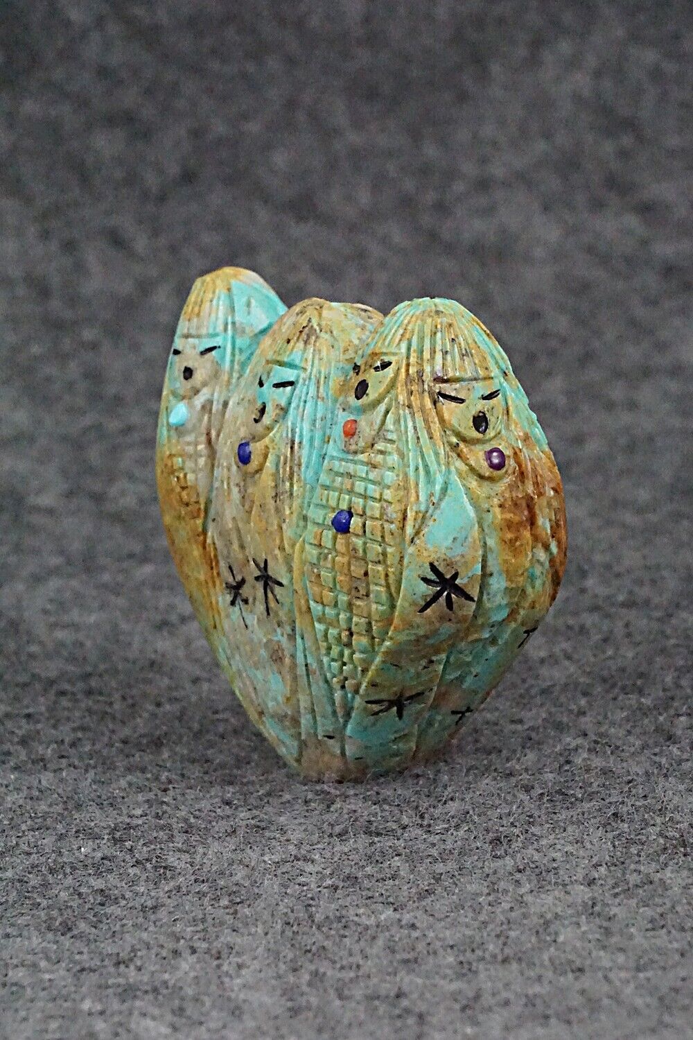 Corn Maiden Zuni Fetish Carving - Sandra Quandelacy