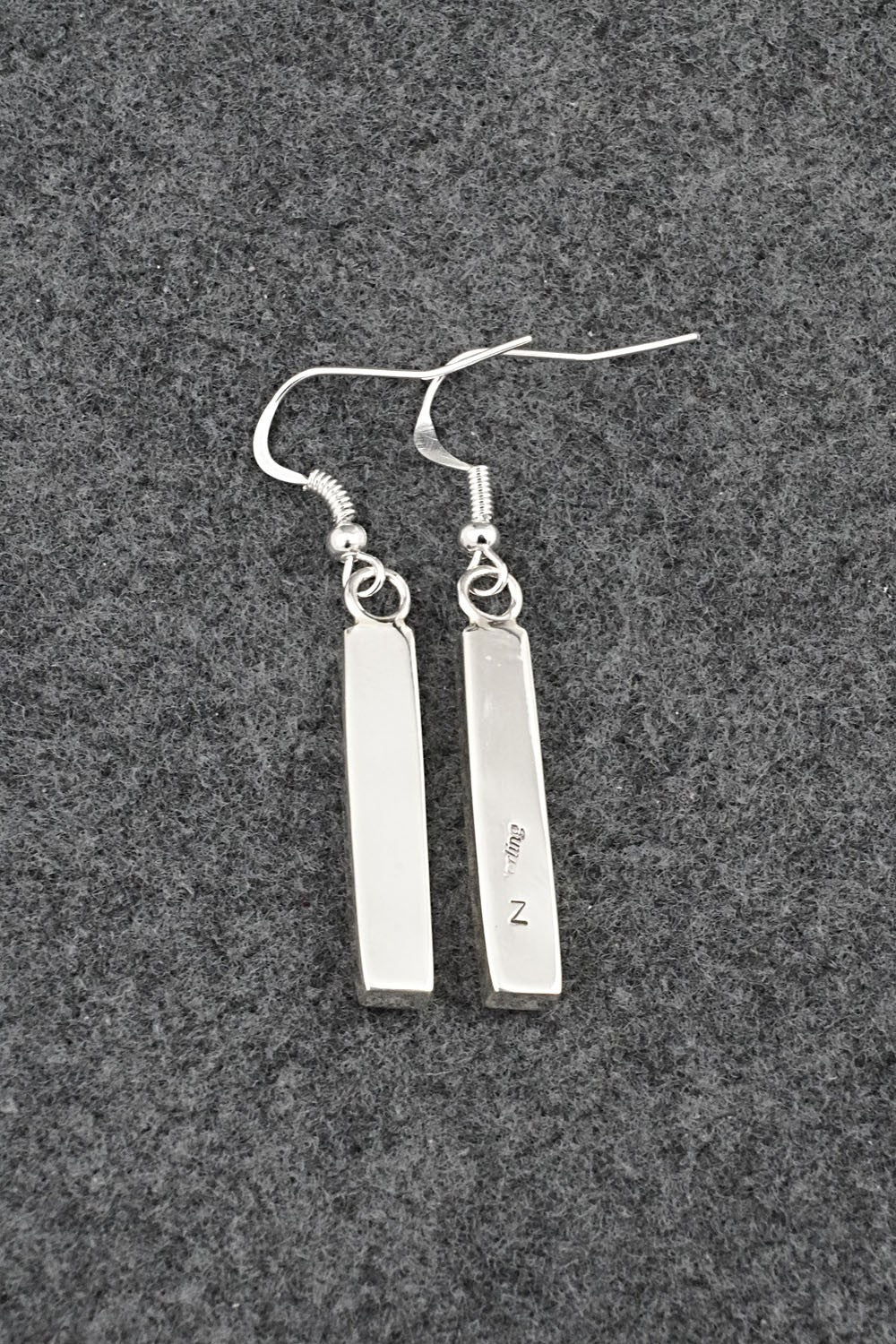 Turquoise, Spiny Oyster & Sterling Silver Earrings - Marilyn Yazzie
