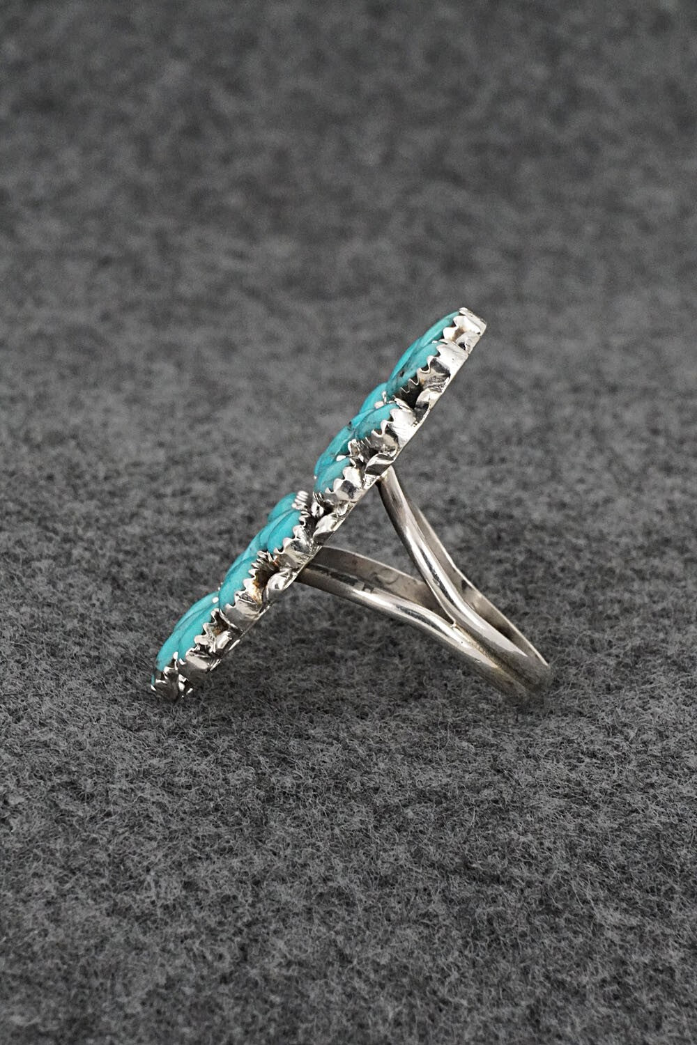 Turquoise & Sterling Silver Ring - Zeita Begay - Size 8.5