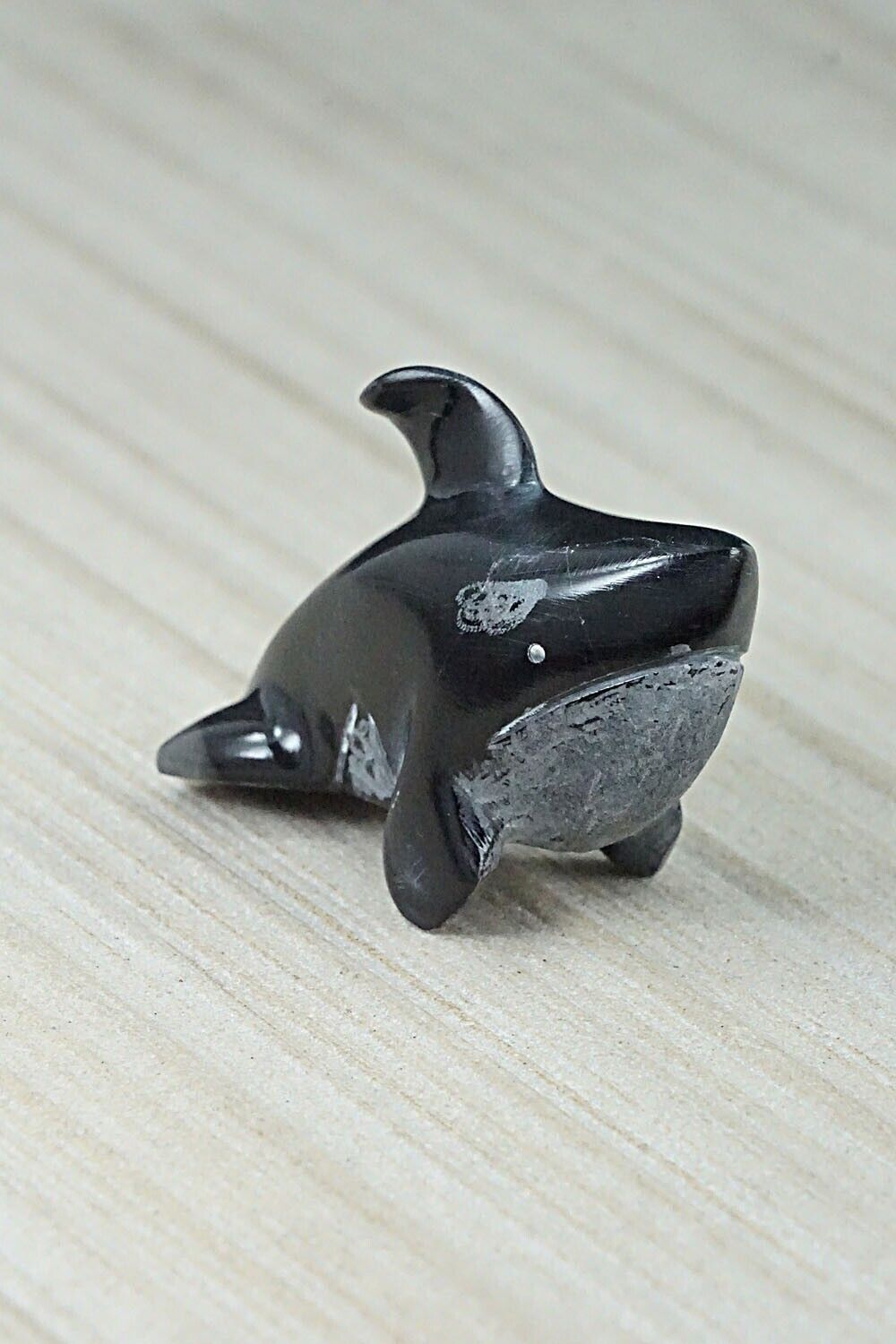 Orca Whale Zuni Fetish Carving - Kenny Chavez