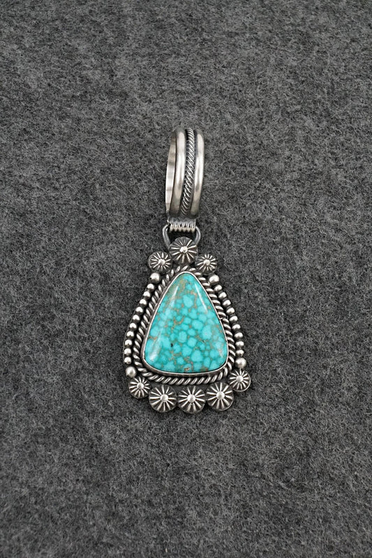 Turquoise & Sterling Silver Pendant - Michael Calladitto