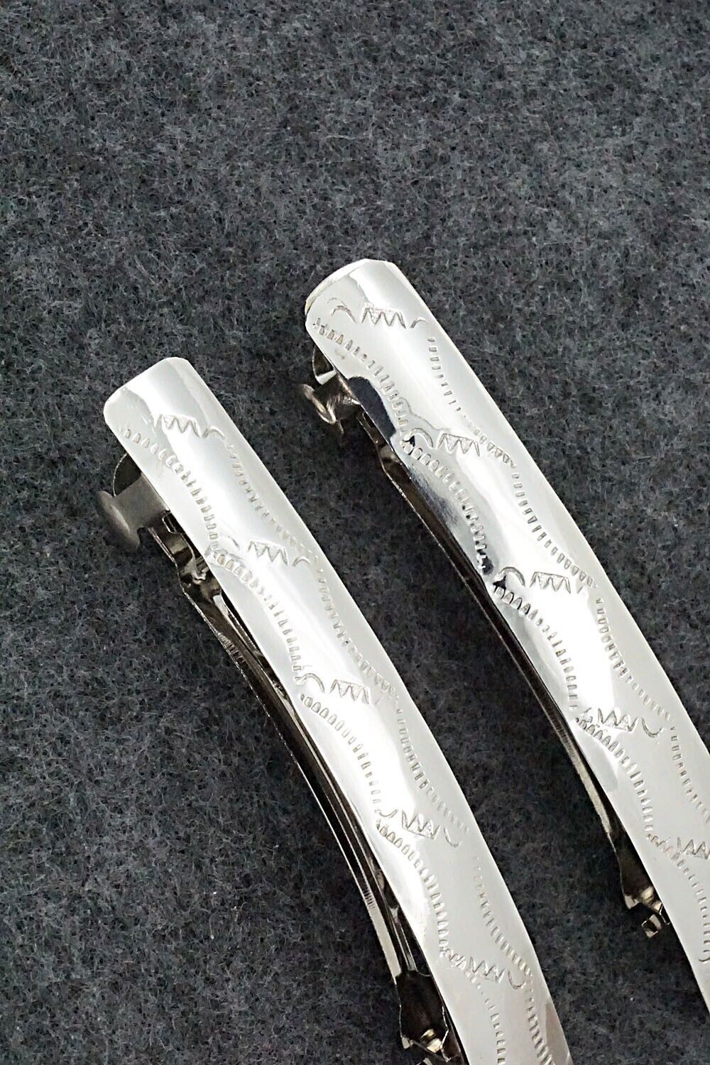Sterling Silver Hair Barrettes - Randall Dalgai