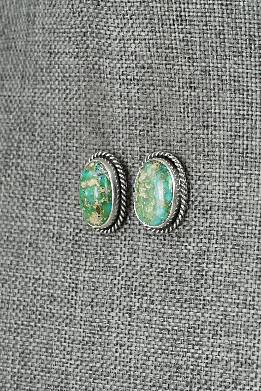 Turquoise & Sterling Silver Earrings - Rosemary Saunders