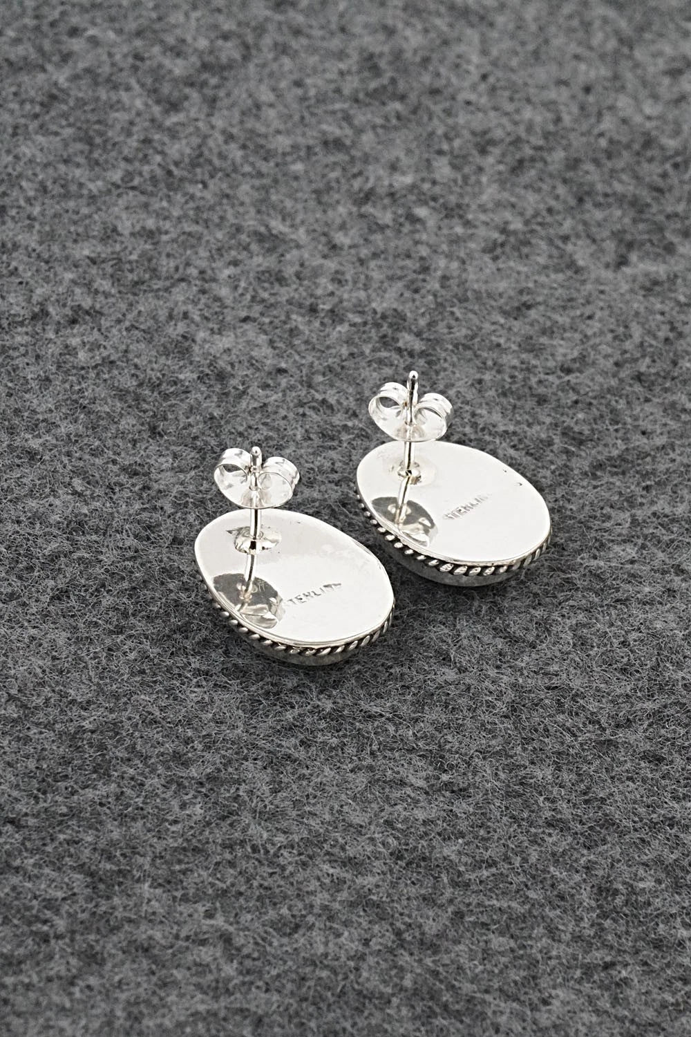 Turquoise & Sterling Silver Earrings - Rosemary Saunders