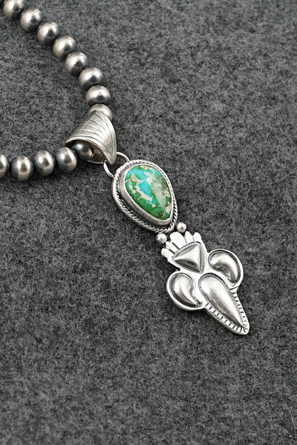 Turquoise & Sterling Silver Necklace - Gary Shorty