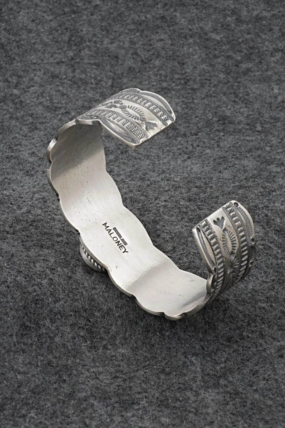 Turquoise & Sterling Silver Bracelet - Leonard Maloney