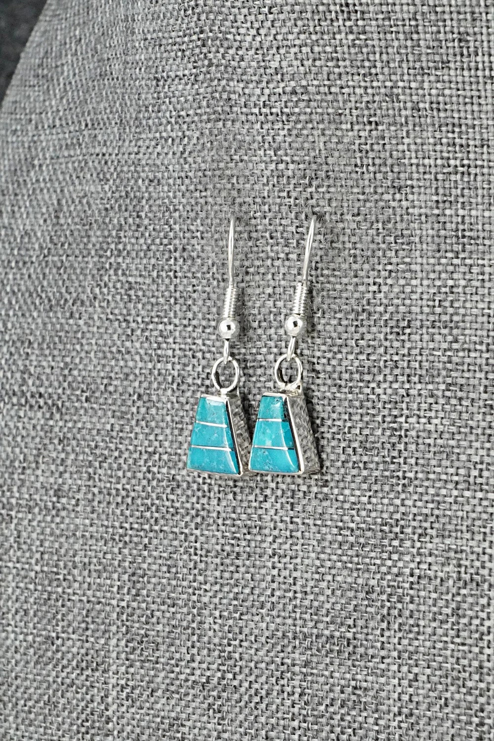 Turquoise and Sterling Silver Earrings - Michelle Haloo