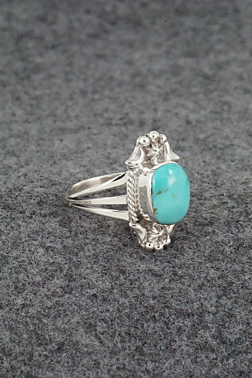 Turquoise & Sterling Silver Ring - Theresa Smith - Size 7