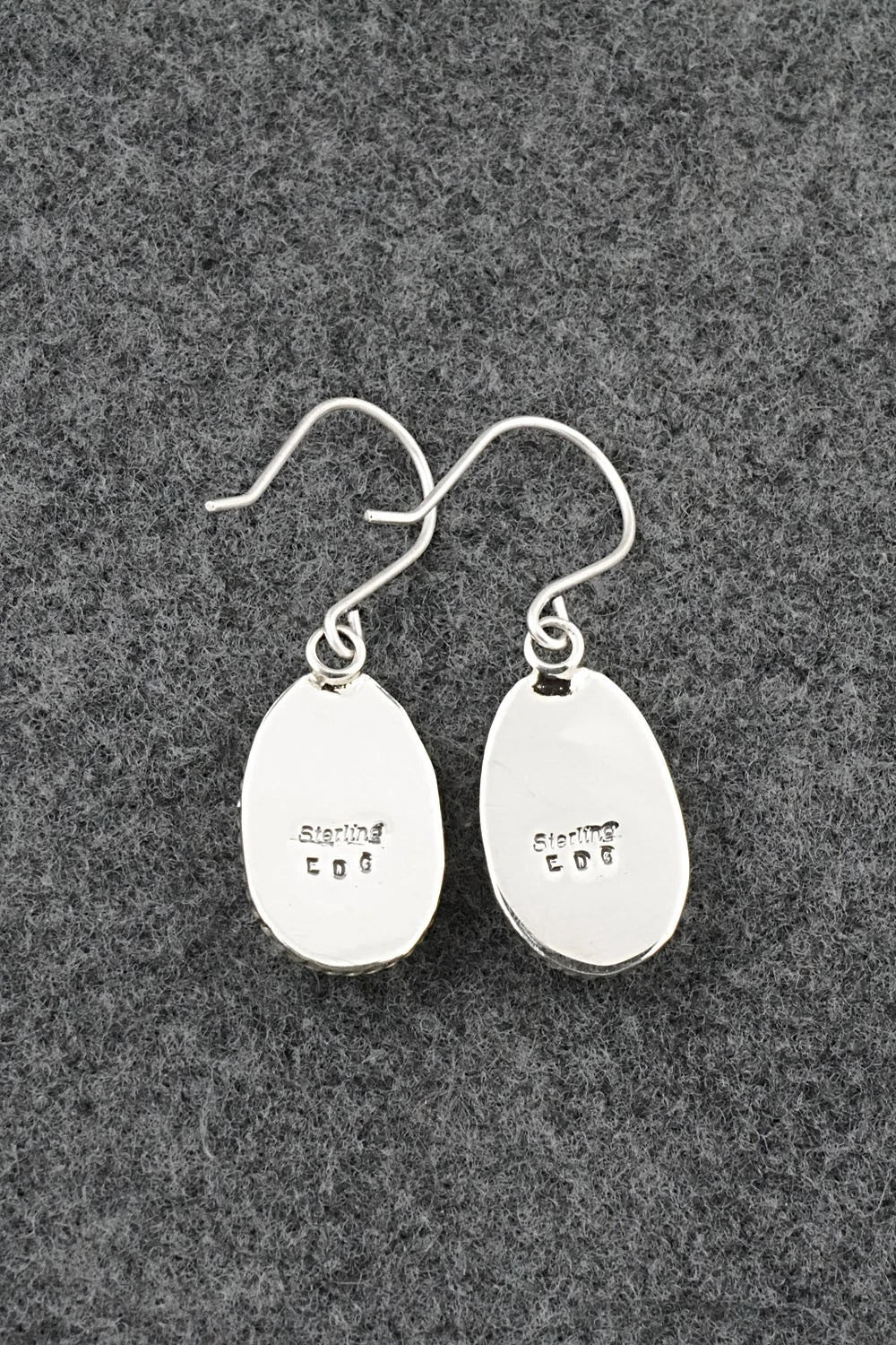 Turquoise & Sterling Silver Earrings - Eugene Gruber