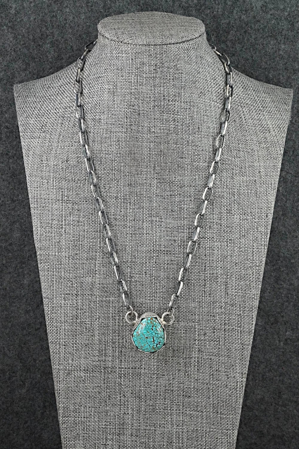 Turquoise & Sterling Silver Necklace - Paul Livingston