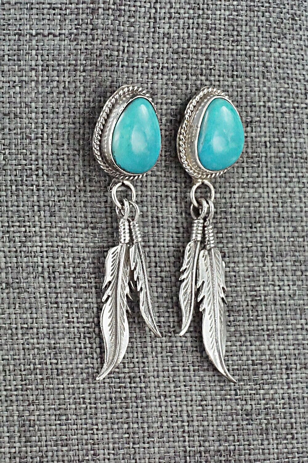 Turquoise and Sterling Silver Earrings - Sharon McCarthy