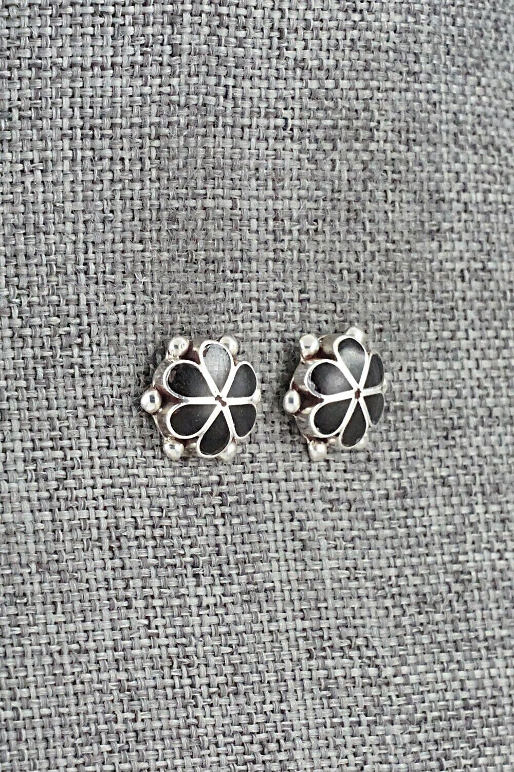 Onyx & Sterling Silver Earrings - Bernadette Hattie