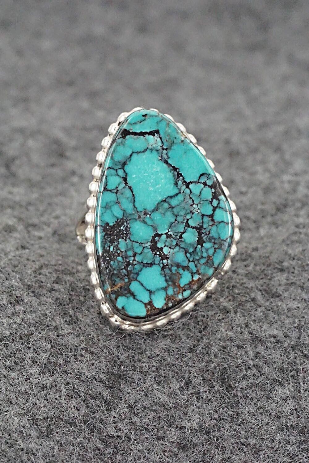 Turquoise & Sterling Silver Ring - Larry Castillo - Size 7