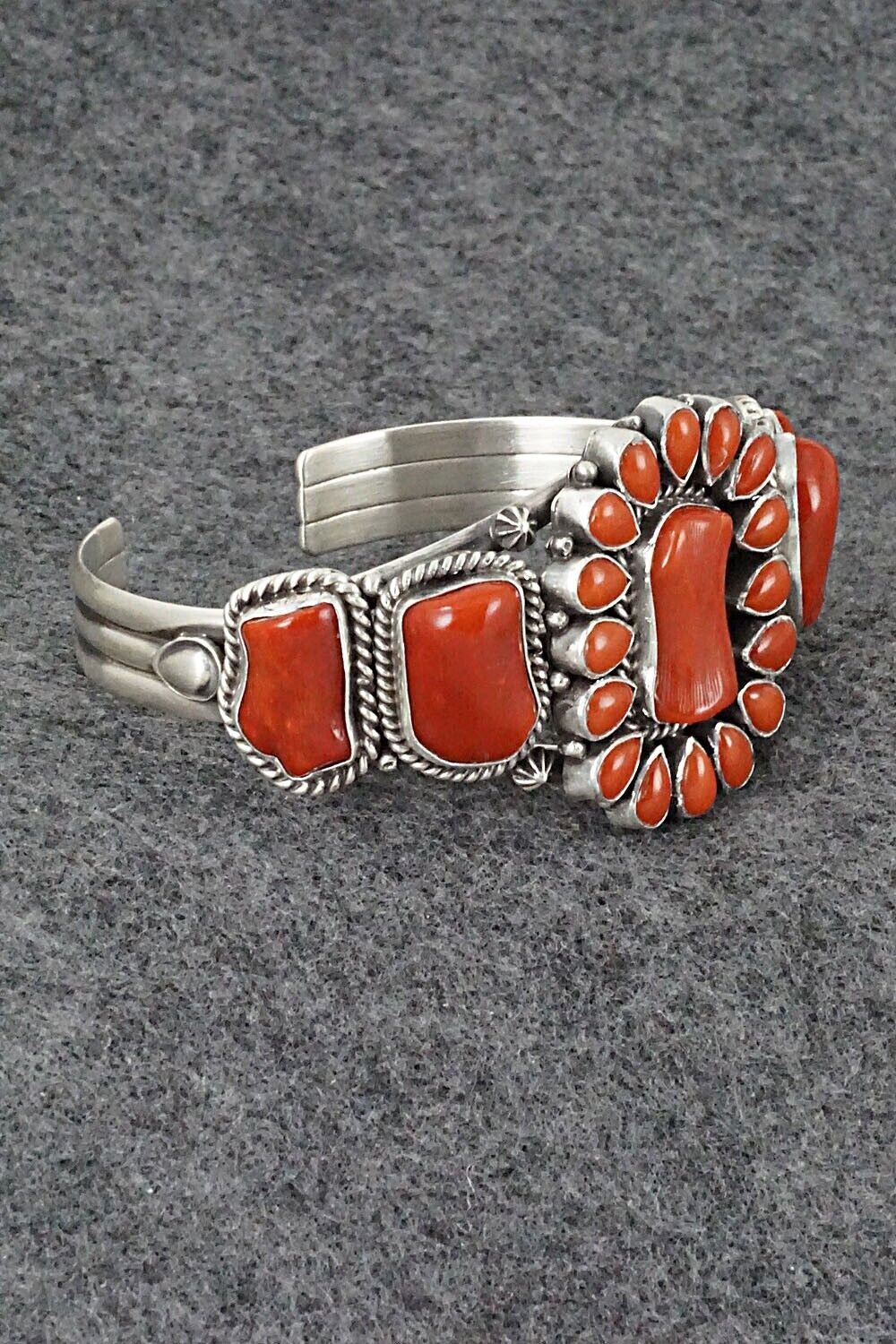 Coral & Sterling Silver Bracelet - Derrick Gordon
