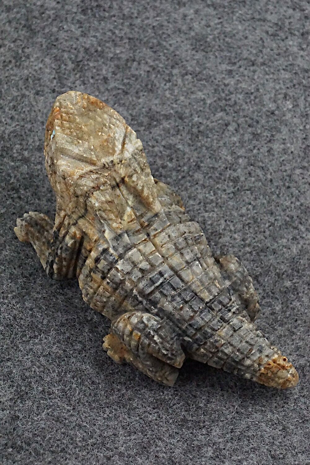 Horned Toad Zuni Fetish Carving - Tony Mackel