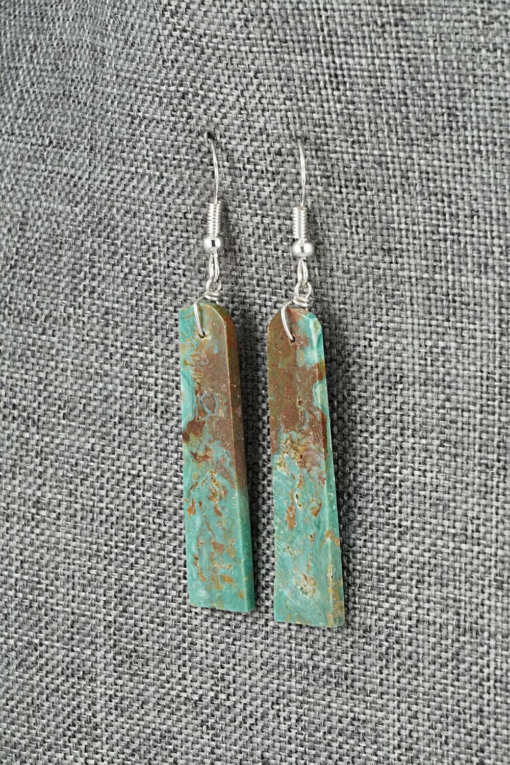 Turquoise & Sterling Silver Earrings - Tammy Nolcot
