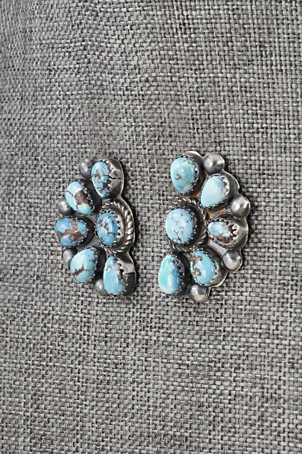 Turquoise & Sterling Silver Earrings - Phil Garcia