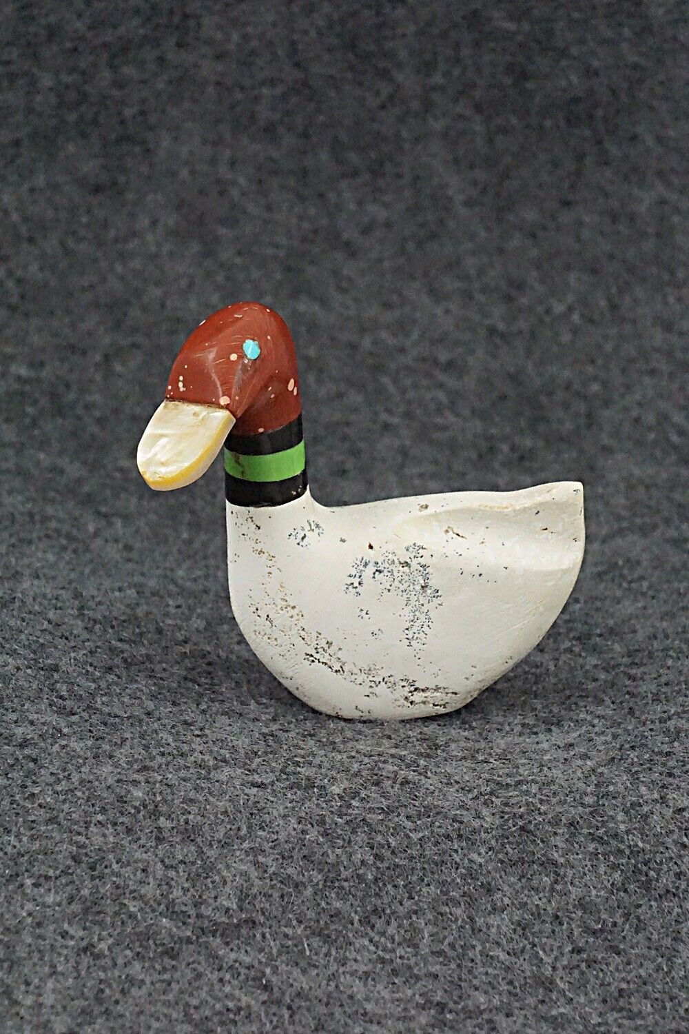 Duck Zuni Fetish Carving - Justin Natewa