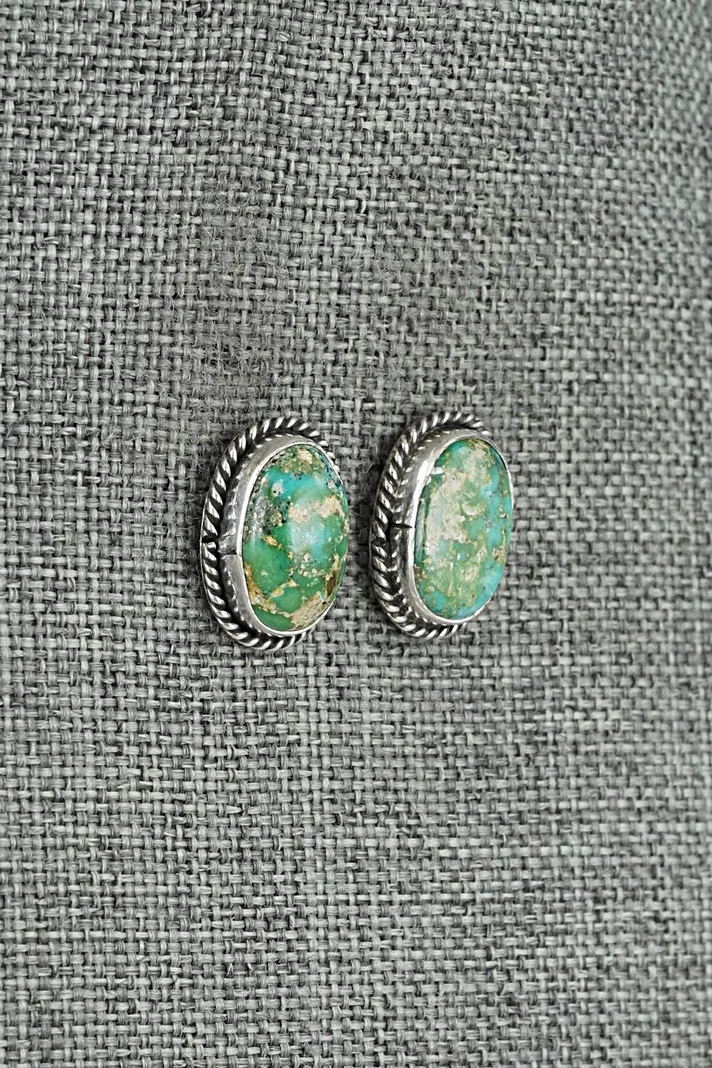 Turquoise & Sterling Silver Earrings - Rosemary Saunders